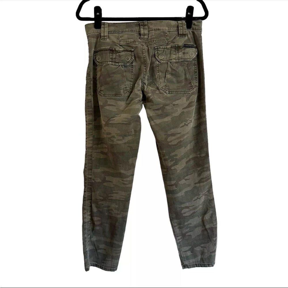 Sanctuary Green Camo Military Skinny Slim Straight Jeans Pants Women’s 24